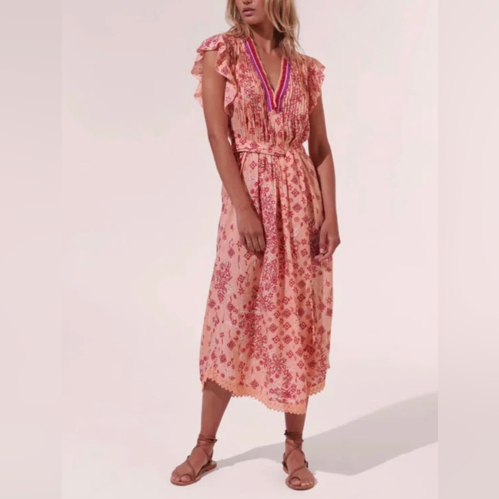 Poupette St Barth NEW Sasha Midi Dress SzXS